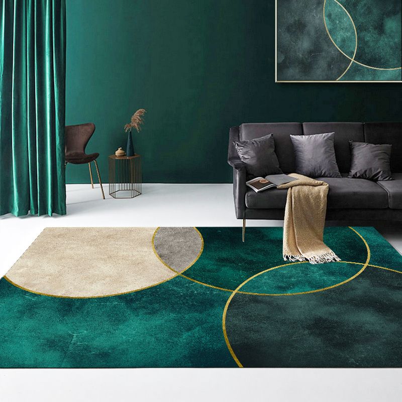 Stilvoller moderner Teppichkontrast Farbe PVC -Bereich Teppich Fleckenfester Teppich für Wohnkultur