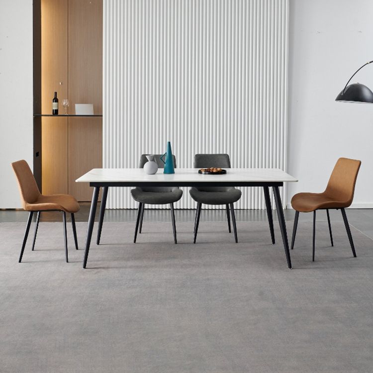 Nordic Kitchen Stone Furniture 1/5/7 Pcs Standard Height Casual Dining Room Table Set
