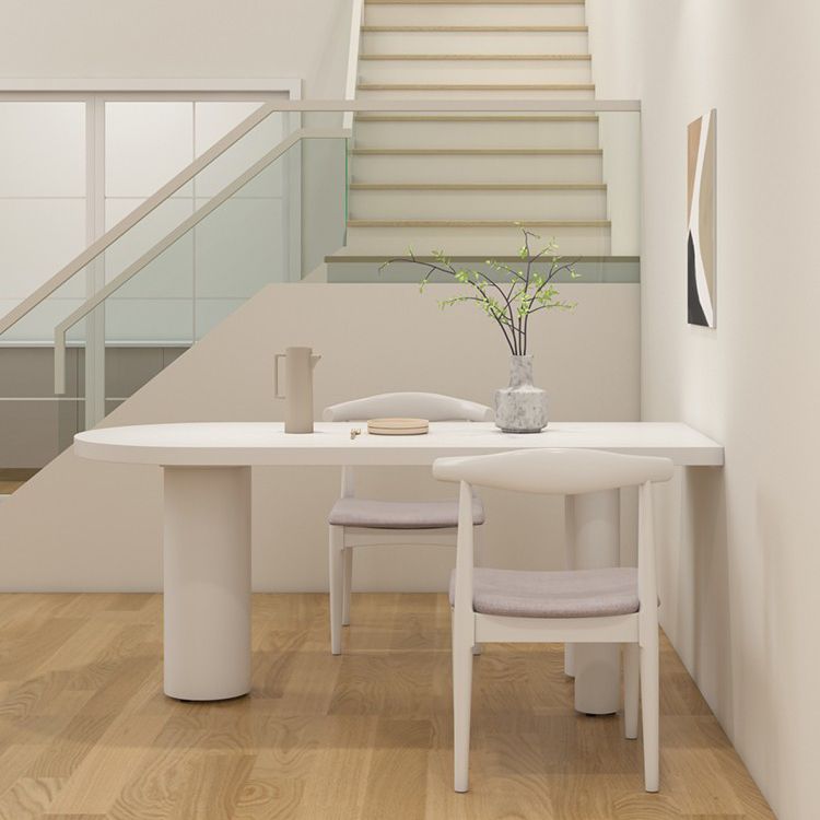 Solid Wood Contemporary Freeform Table Pine Wood Top Indoor Table for Dining Room