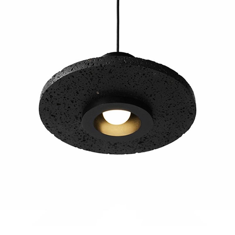 Stein schattierte hängende hängende hängende minimalistische Pendelleuchten in Schwarz