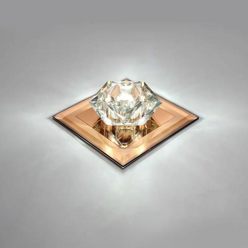 Edelstein Foyer LED-Unterputz Licht Kristall Einfachheit Flush Mount Deckenleuchte