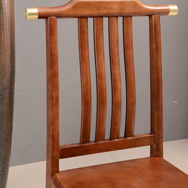 Solid Wood Traditional Dining Chair Matte Finish Side Chair for Home
