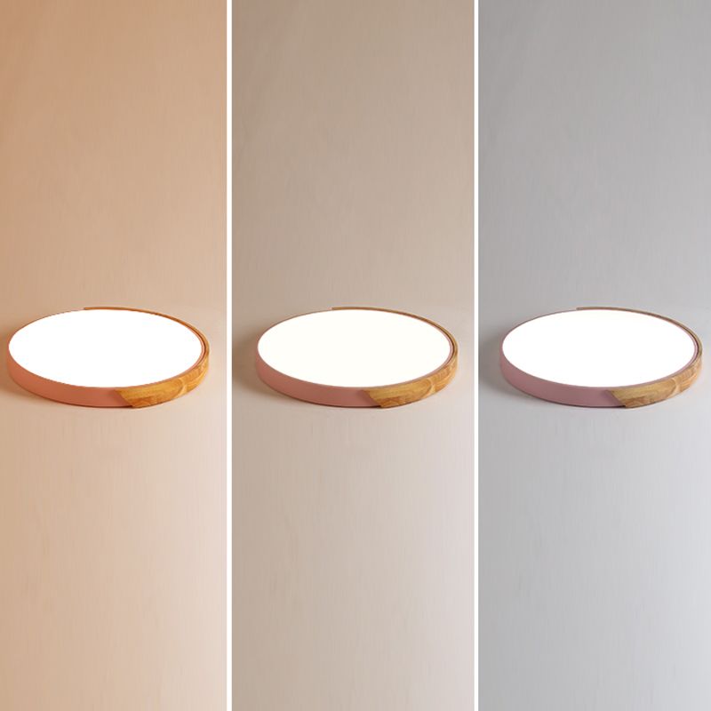 Multi-Colored Flush Lamp Modern Nordic Flush Mount Ceiling Light for Living Room