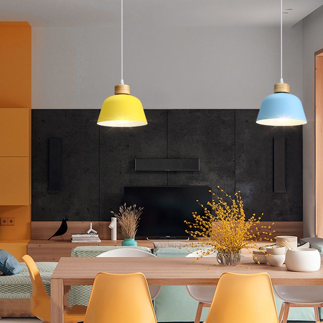 Schüsselform hängende Beleuchtung moderner Metall 1 hängende Lampe für Schlafzimmer