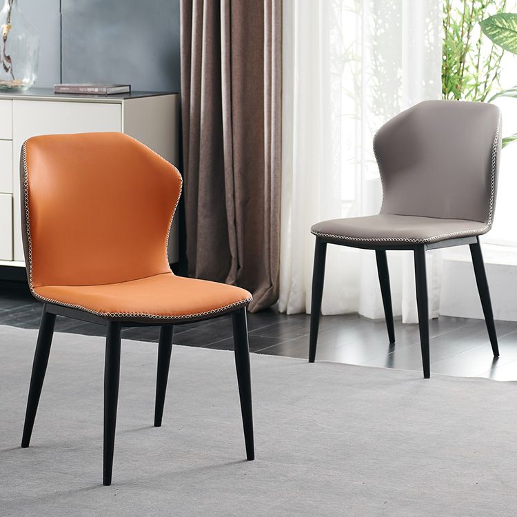 Metal moderno que cena la silla sin brazos del lado del Wingback de la silla para el uso del restaurante