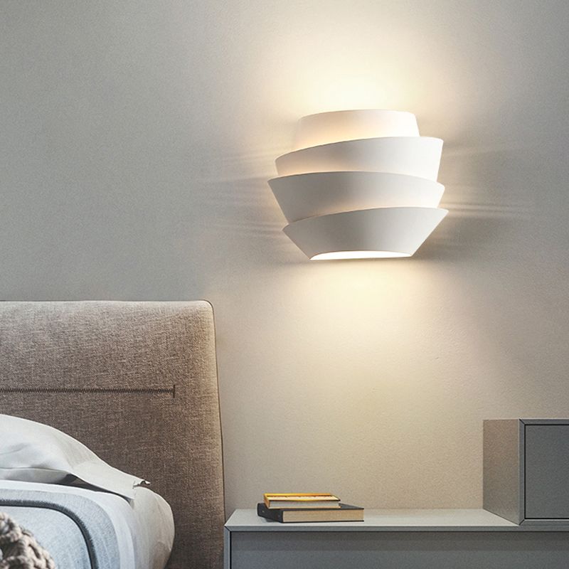 Kids Style 2 - Light Wall Mounted Fixture in White Iron Flower Shape Wall Sconce