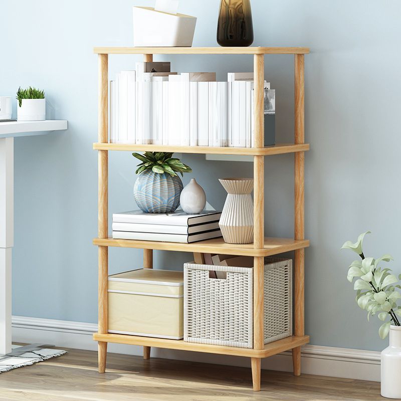 Modern Etagere Wooden Book Shelf Open Shelf Bookcase for Home