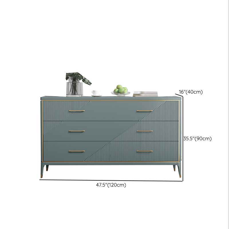 Wooden Storage Chest Dresser Contemporary Glam Dresser with Drawers
