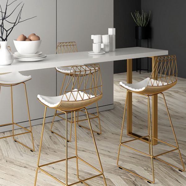 Solid Wood Bar Table Set Glam Rectangle 1/3/4/5 Pieces Counter Table