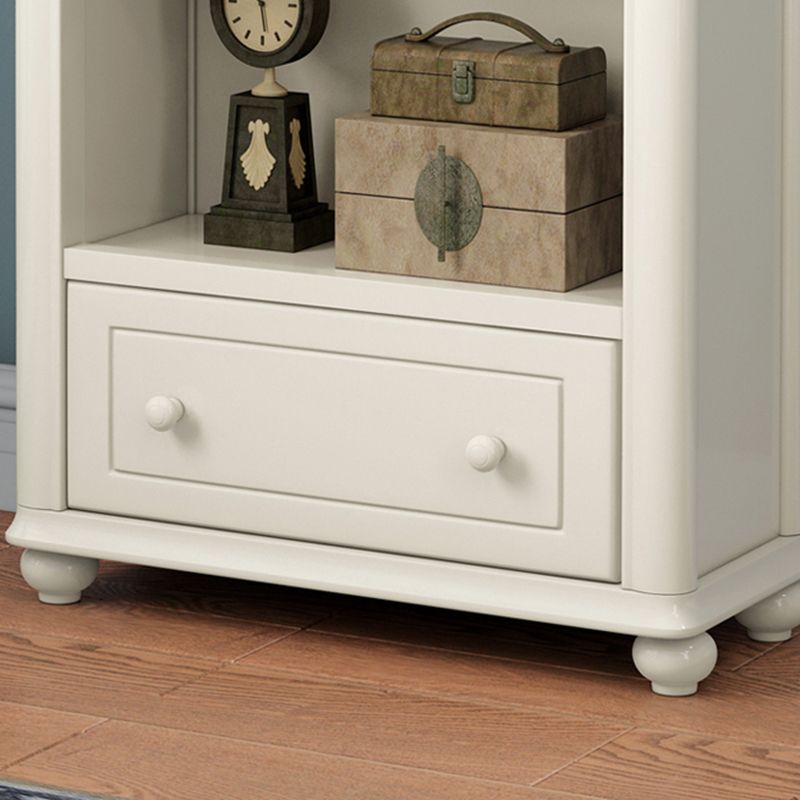 Modern Standard Bookshelf Wooden White Bookcase with Shelves