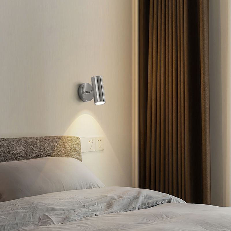 Modernism Pivoting Wall Sconce Cylinder Reading Wall Light for Bedroom