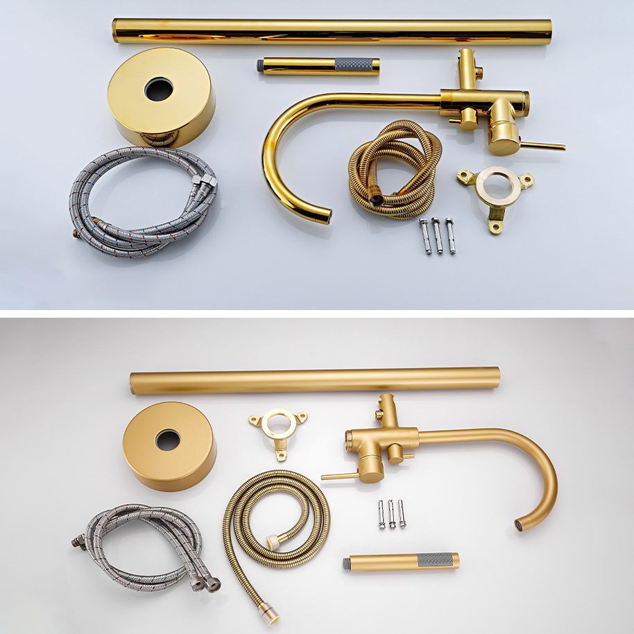 Floor Mounted Freestanding Tub Filler Metal Freestanding Tub Filler Trim with Spray Gun