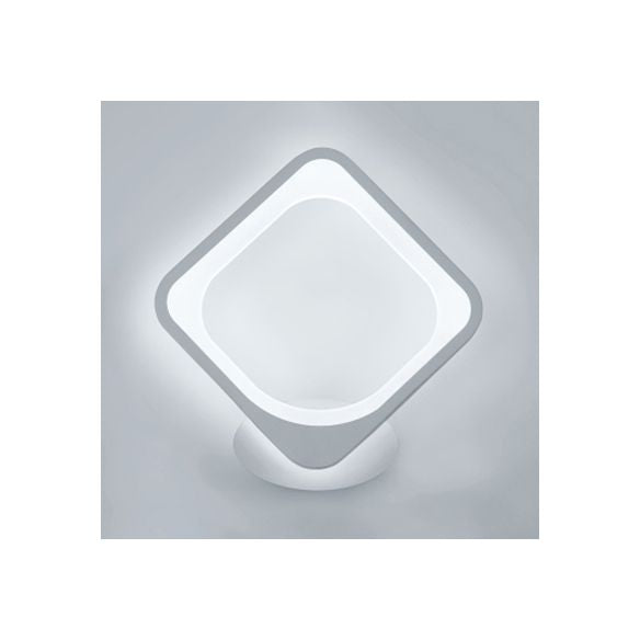 Simple Triangle/Oval/Teardrop Wall Sconce Light Acrylic LED Corridor Wall Light Fixture in Warm/White