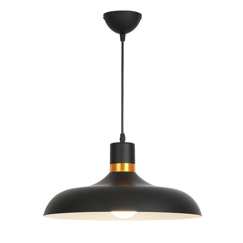 Shaded Metal Ceiling Pendant Lamp Macaron Style Down Lighting Pendant for Dinning Room