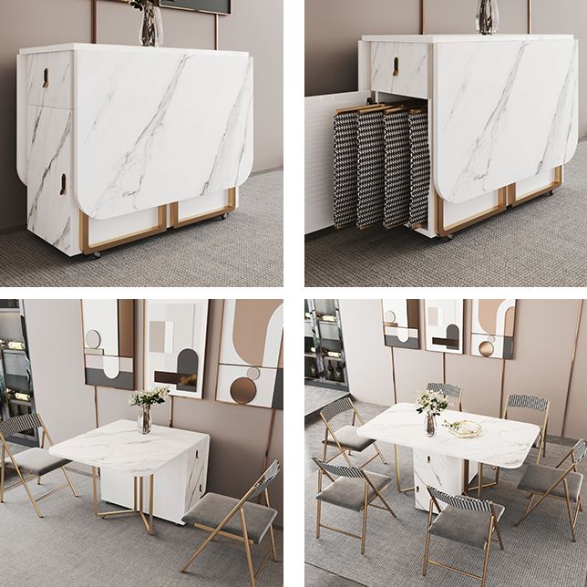 Eigentijdse stijl rechthoek eettafel vouwen eetkamer huismeubilair