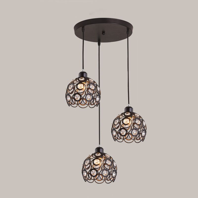 Accoglienza a ciondolo a ciondolo Globe Simplicity Crystal Crystal Dinning Room a sospensione Luce a sospensione