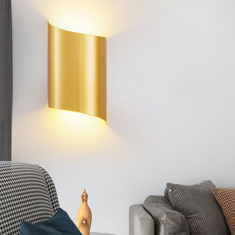 Luces de pared de forma de geometría de estilo contemporáneo de metal luces de montaje de pared de 2 luces