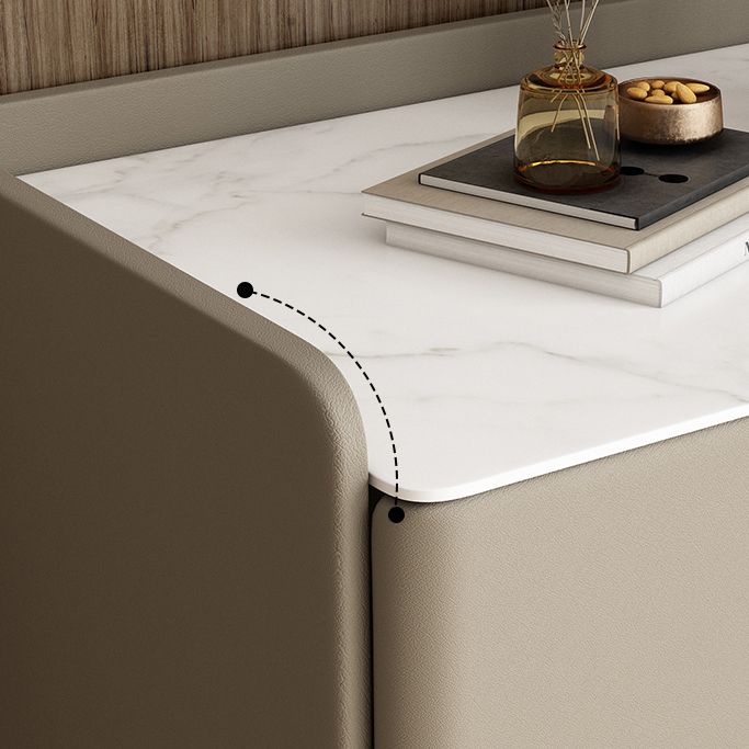 Classic Glam Storage Chest Stone Dresser with 5/4/3 Drawers , 15.6 Inch Width