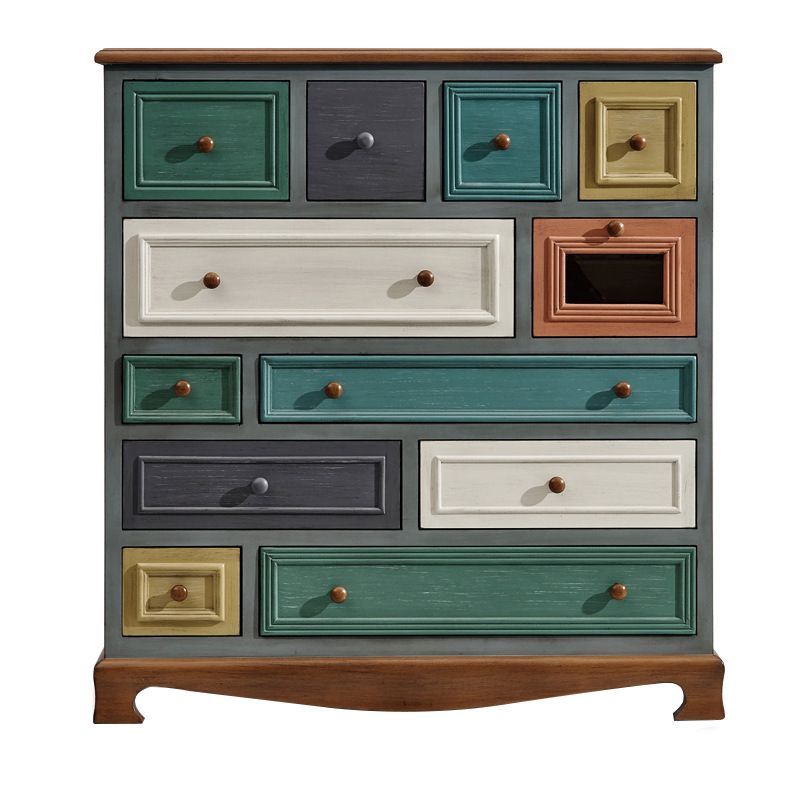 Artificial Wood Storage Chest Vintage Storage Chest Dresser with Drawers