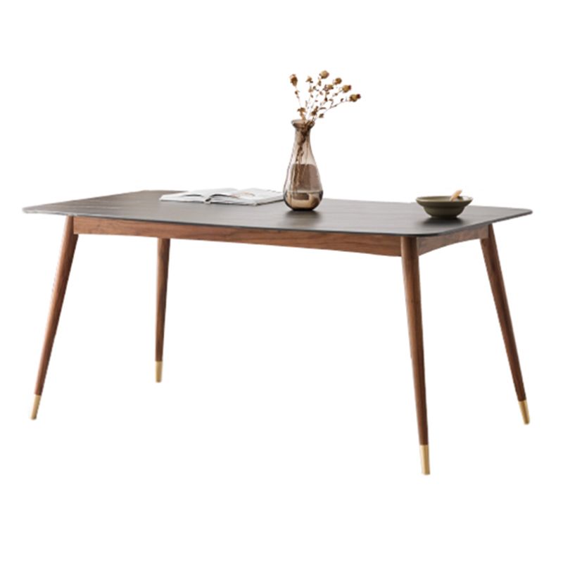 Modern Standard Height Furniture 5/7 Pcs Solid Wood 4 Legs Dinette Table with Chair