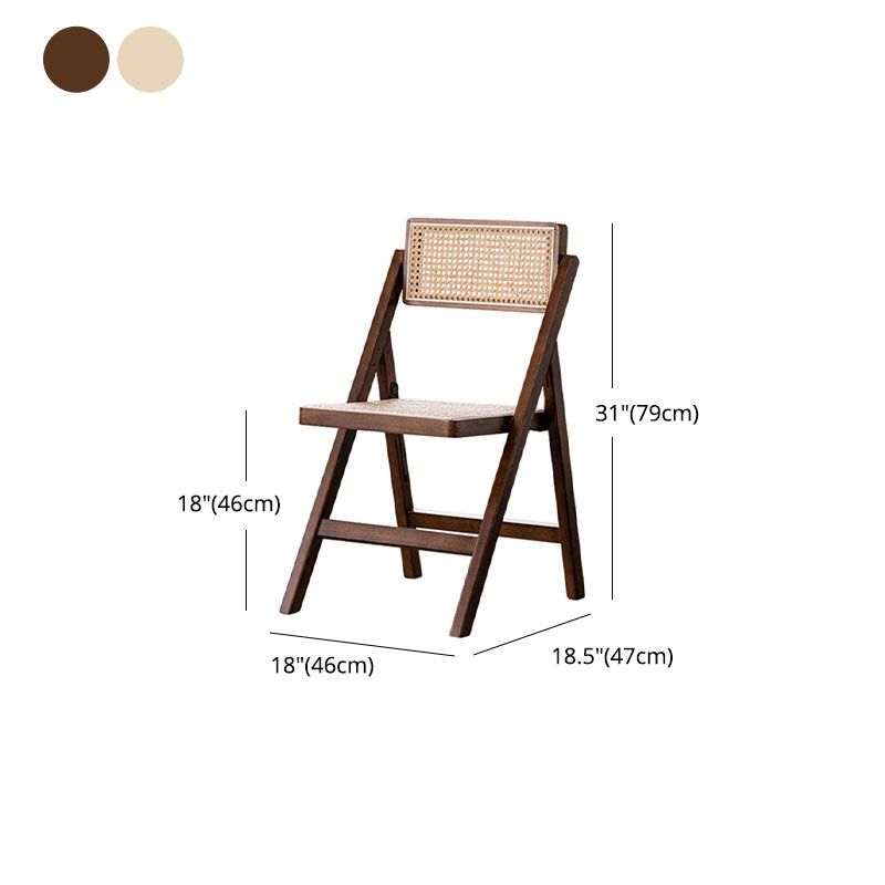 Contemporary Kitchen Chairs Dining Open Back Armless Side Chairs with Wooden Legs