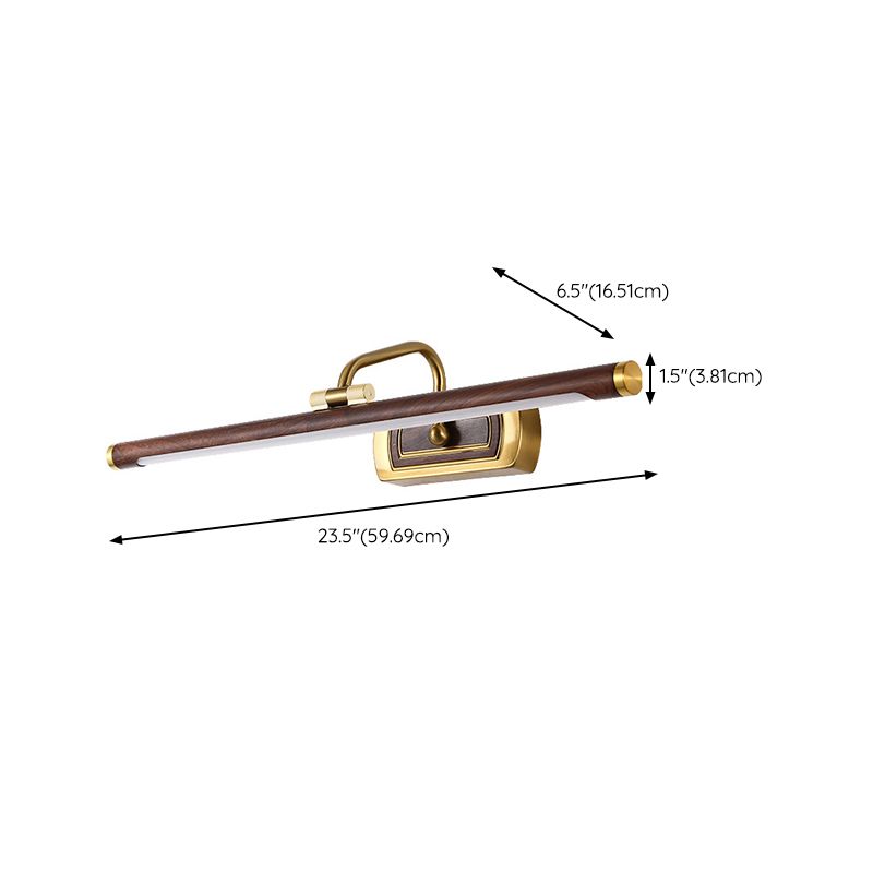 Postmodern Strip Shape Vanity Light with Acrylic Shade for Shower Room