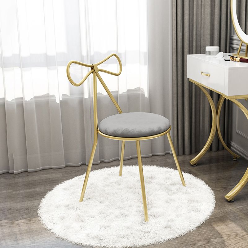 Faux Leather Side Chair Nordic Design Open Back Dining Side Chair