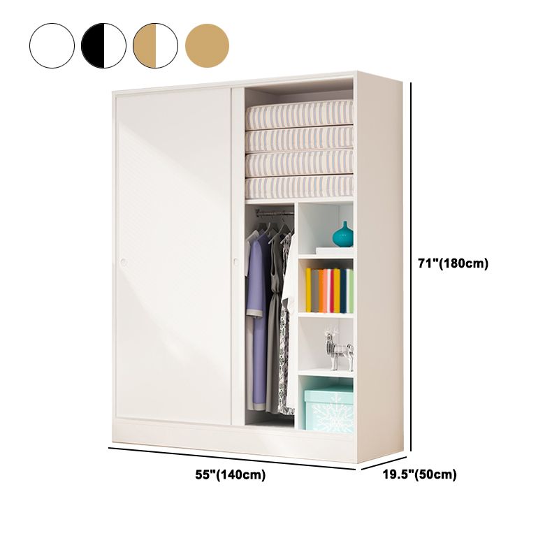 Contemporary Wardrobe Cabinet Sliding Storage Cabinet for Home
