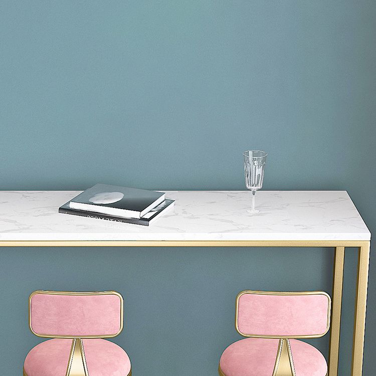 Metal Rectangular Table Modern Style Home Minimalist Bar Table