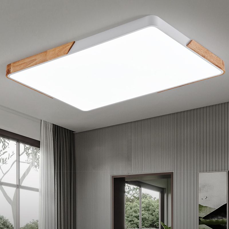 1 Light Geometric Flush Mount Contemporary Metal Ceiling Light Fixture