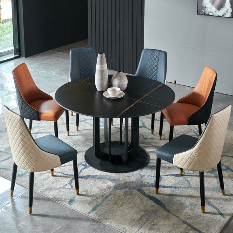Sillas de comedor de madera estilo moderno Dining Parsons Silla auxiliar sin brazos (juego de 2)