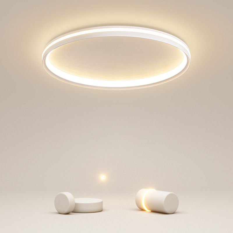 LED White Ceiling Light Contemporary Acrylic Flush Mount Lighting for Room