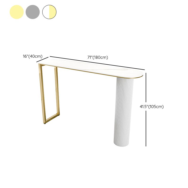 Modern 1/2/5 Pieces Bar Table Set Stone Counter Table with High Stools for Cafe