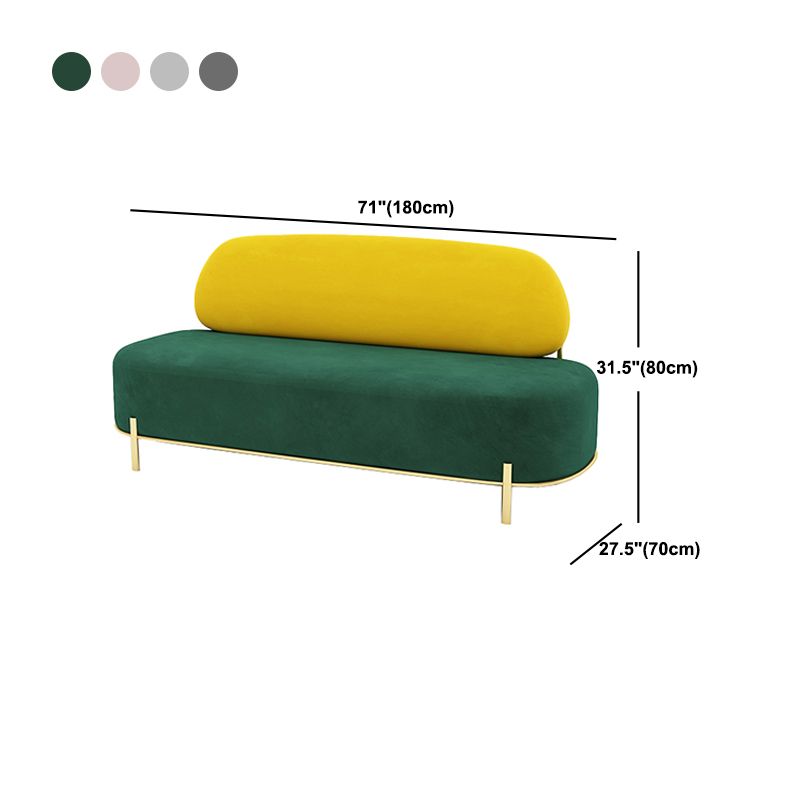 Contemporary Armless Sofa with Tight Back for Apartment Sofa