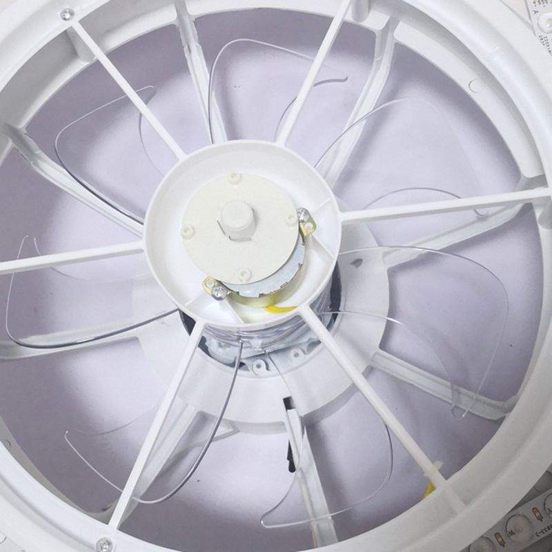 Acryl -LED -Makkaronendeckenleuchte im modernen prägnanten Stil lackierte Eisenkreisendecklüftellicht