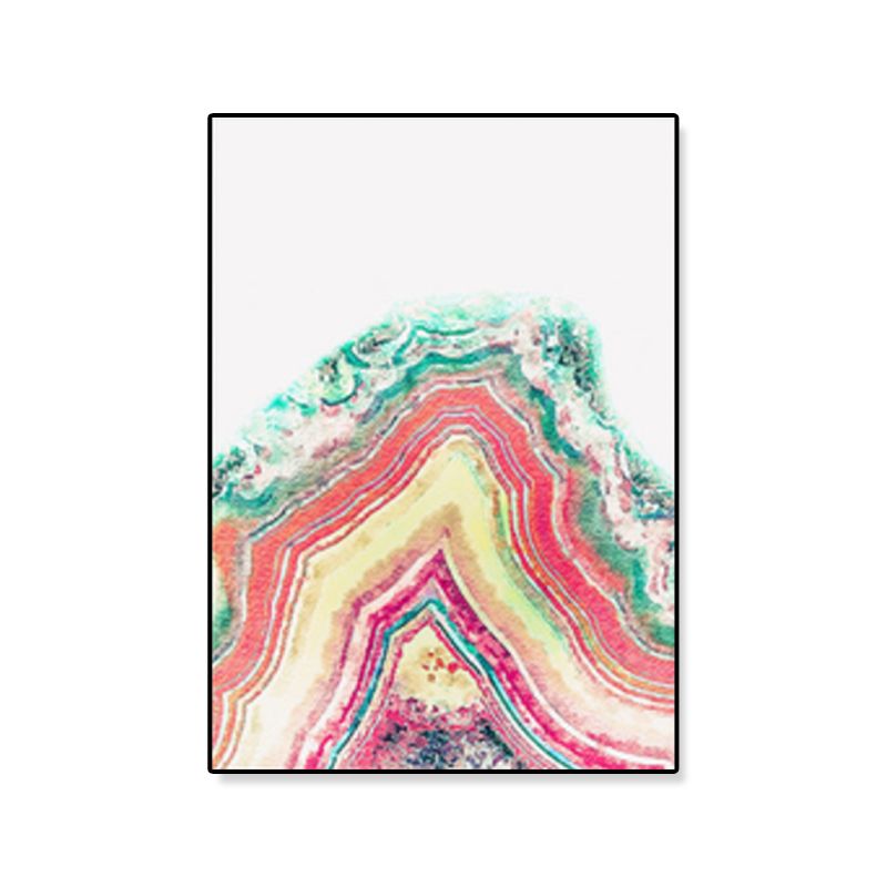 Pink Rock Wall Art Print Abstract Nordic Textured Canvas for Home, Multiple Sizes