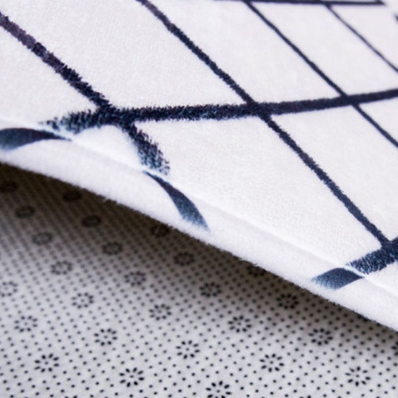 Funky Geometric Carpet Washable Rug Living Room Polyster Carpet with Non-Slip Backing