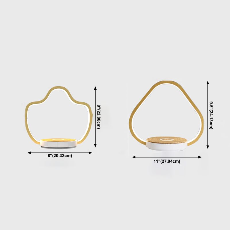 1 Leichte lineare Tischlampe moderne LED -Tischlampen Metall Nachttischlampen