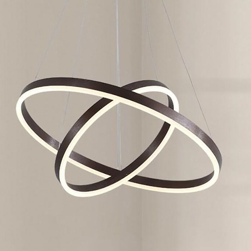 Modern Style Flush Mount Multi-layer Ceiling Lighting Fixture for Sitting Room