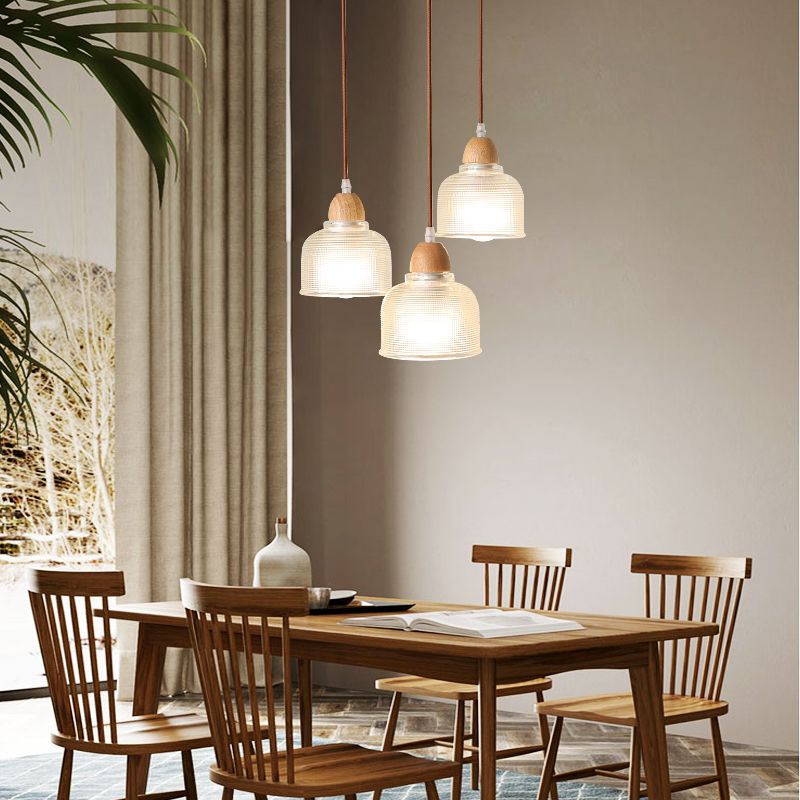 Pendre nordique moderne en bois suspendu plafond plafond pour salle à manger