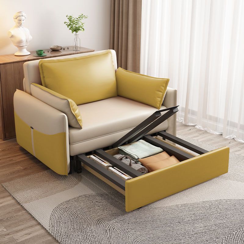31" Wide Scandinavian Futon Sofa Bed Folding Futon Sleeper Sofa