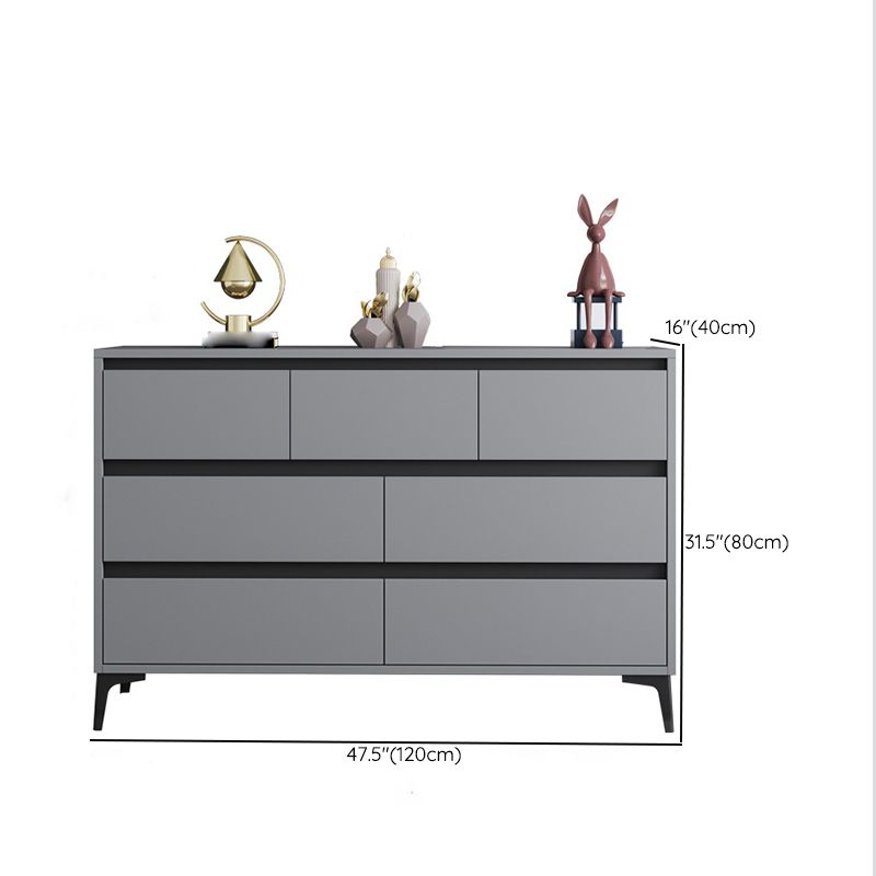 Engineered Wood Bedroom Storage Chest Contemporary Chest with Drawers