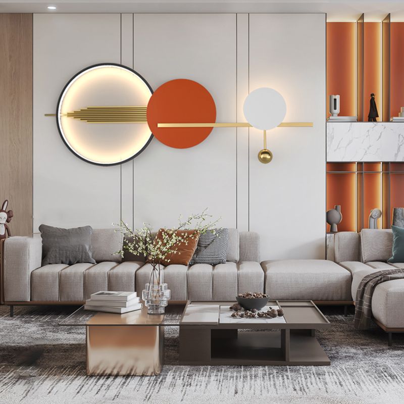 Luces de pared de forma de geometría de lámparas de pared de metal de estilo moderno