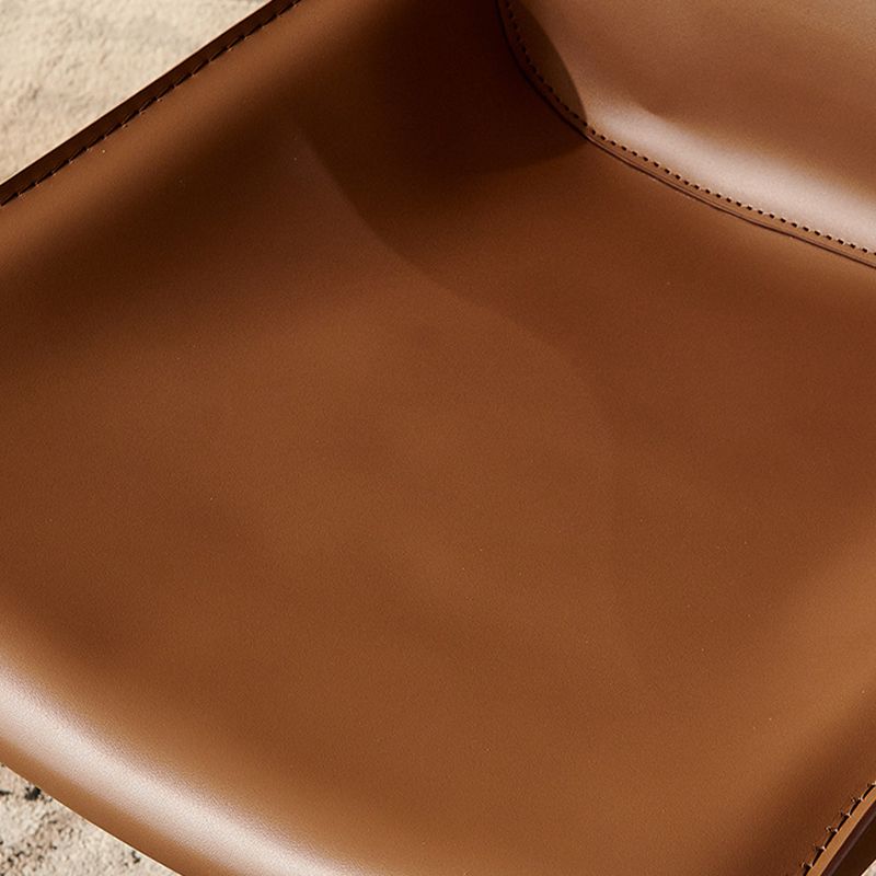 Contemporary Faux Leather Dining Chairs Indoor-Outdoor Parsons Chair