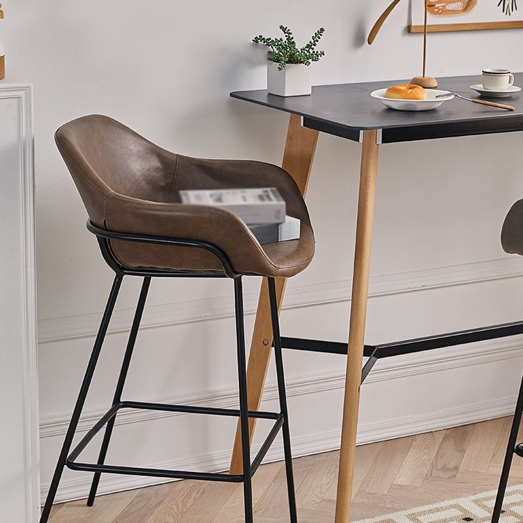 1 PCS Taburete de estilo industrial de estilo industrial Taburada de bar de Bristol con asiento de cubo
