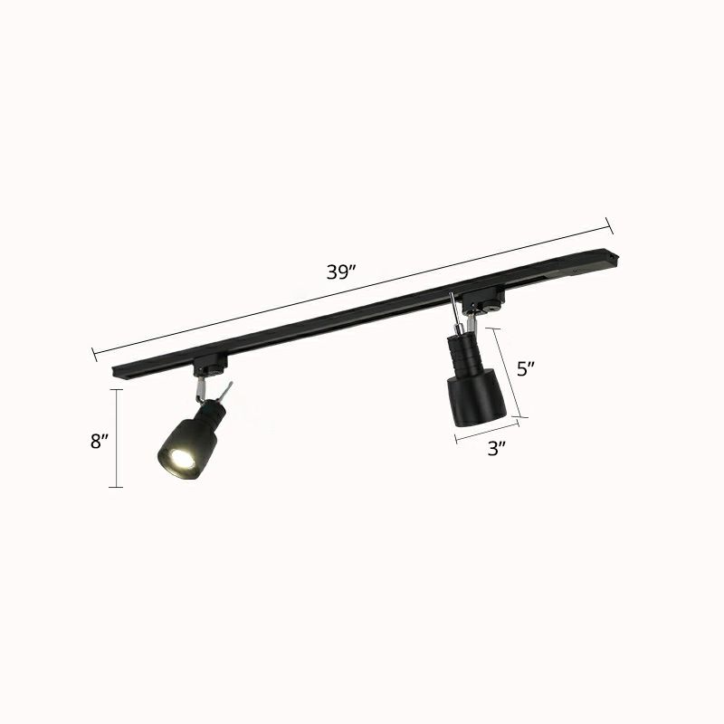 Grenade Spotlight Semi Flush Mount Minimalist Metal Living Room Track Lighting Fixture