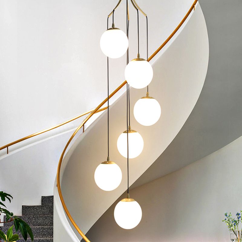 Kugelförmige Formglasanhänger Lichter Moderne Stil einzelne hängende Lampen