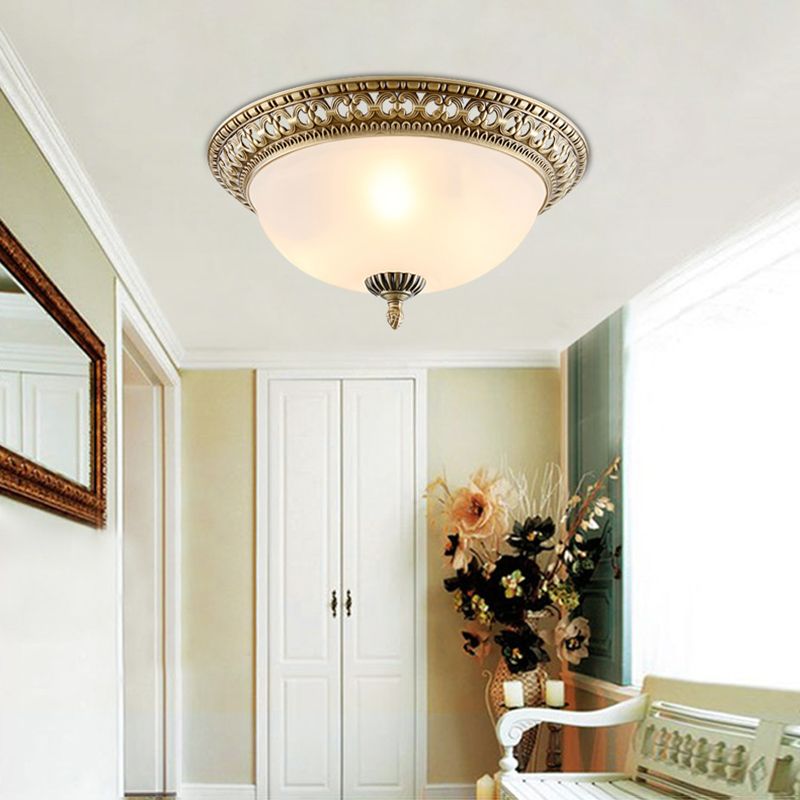 Plafonnier géométrique en verre blanc, Style traditionnel, plafonnier pour chambre à coucher