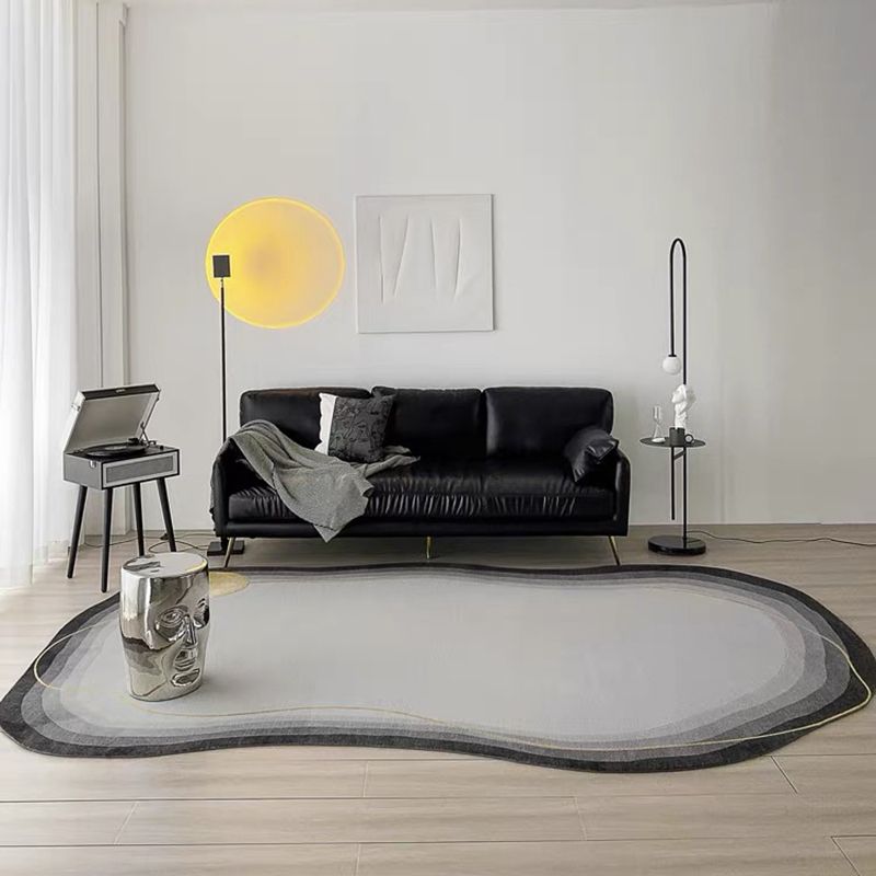 Novelty Ombre Pattern Rug Modern Polyester Carpet Stain Resistant Area Rug for Living Room