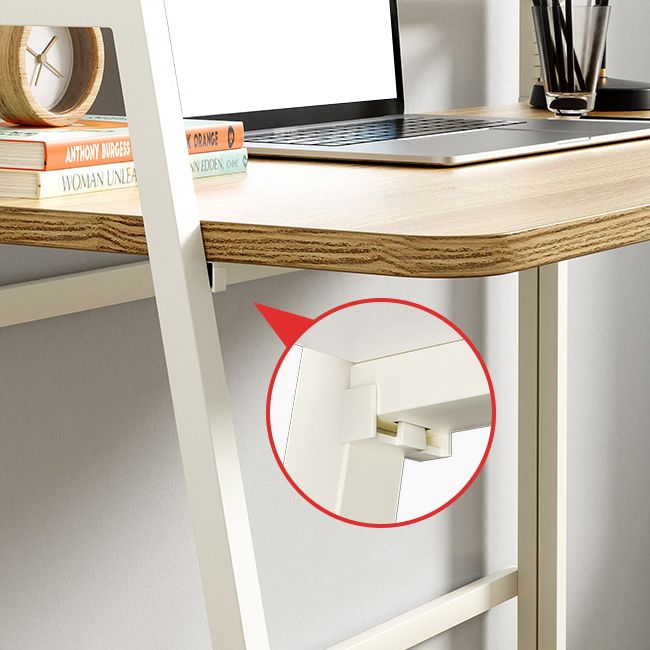 21" Wide Contemporary Writing Desk Folding Wooden Office Desk